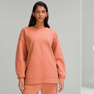 Lululemon Perfectly Oversized Crew Pink Savannah size 6 fit